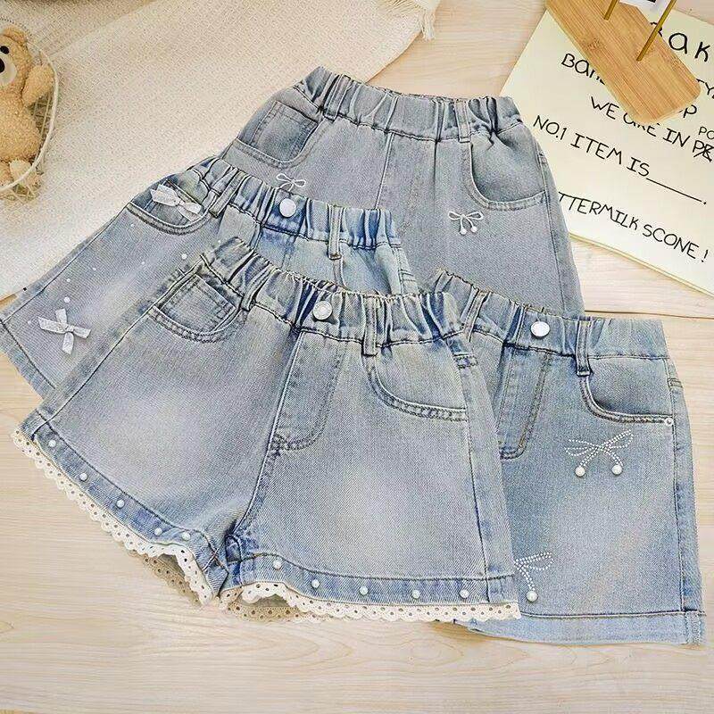 女童牛仔短裤夏装2025新款韩版儿童牛仔裤洋气韩版热裤中大童外穿,童装/婴儿装/亲子装,儿童牛仔裤,淘宝优惠券,粉丝福利购,淘宝优惠卷
