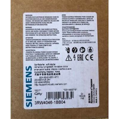 3RW4047-1BB04-SIRIUS 软起动器 S3 106 A,55 kW/400【请询价】