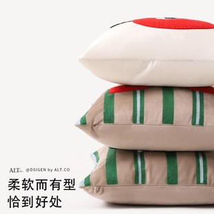 精选多巴胺卡通沙发抱枕套不含芯客厅轻奢高级感床上靠背垫方形靠