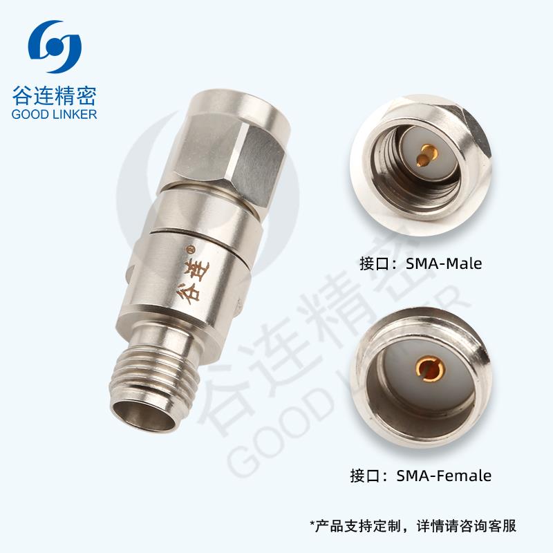 谷连精密 SMA-JKG射频转接器 SMA公转母 高频测试射频同转接头18G