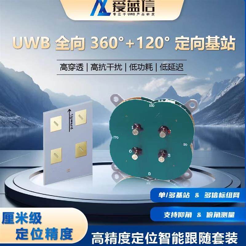 UWB定位单基站二维定位PDOA定位AOA定位N个基站N个信标