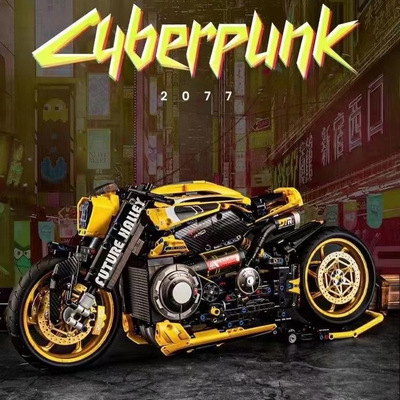 新款 K盒子10212-10506车系列布佳摩托拼装小颗粒积木益智玩具