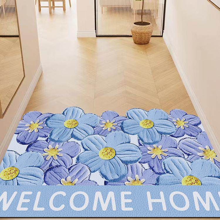 花花皮革入户地垫pvc可擦洗地毯门垫进门高级感门口脚垫自由裁剪,居家布艺,入户地垫,淘宝优惠券,粉丝福利购,淘宝优惠卷