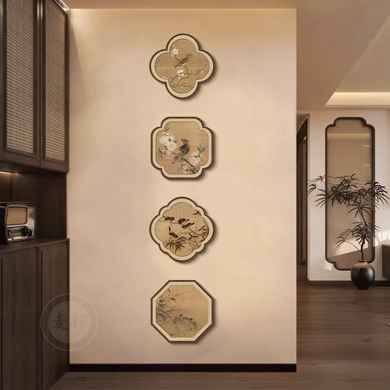 宋氏美学玄关装饰画 画入户正对门电视背景墙卧室画 画民宿饭厅茶