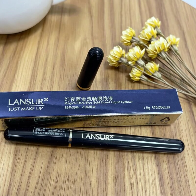 兰瑟幻夜蓝金流畅眼线液'流畅易上色提升气色温和无刺激