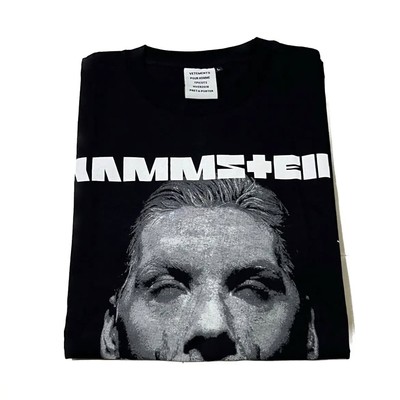 美式嘻哈风国工业金属乐队Rammstein德国战车印花暗黑系短袖T恤