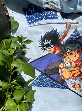 幽游白书Yu Yu Hakusho浦饭幽助和飞影长袖T宽松情侣装休闲上衣