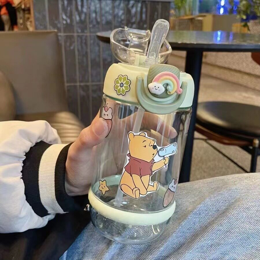水杯女生ins高颜值吸管杯简约耐摔大容量塑料杯小众可爱便携杯子