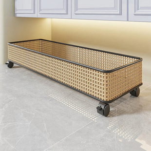 卫生间置物架浴室橱柜下小推车洗衣液洗衣粉收纳筐洗漱台下储物篮