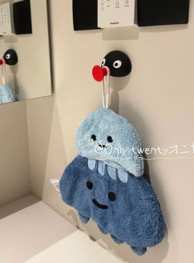 pingu嘟嘴企鹅毛巾挂钩装饰卫生间墙上挂勾卡通粘钩强力无痕贴饰