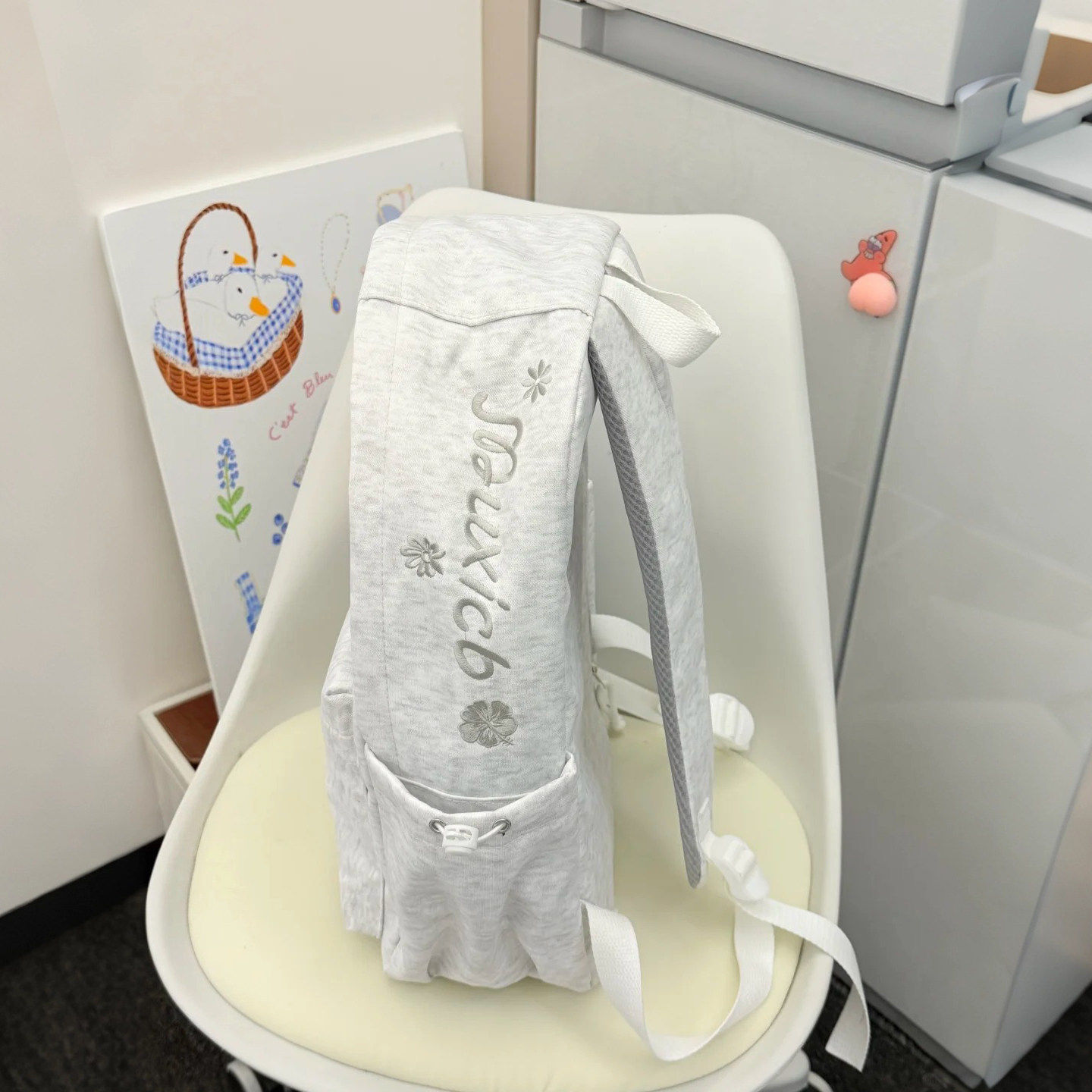 日系书包女生ins风小众双肩包简约初中高中大学生小学生百搭背包