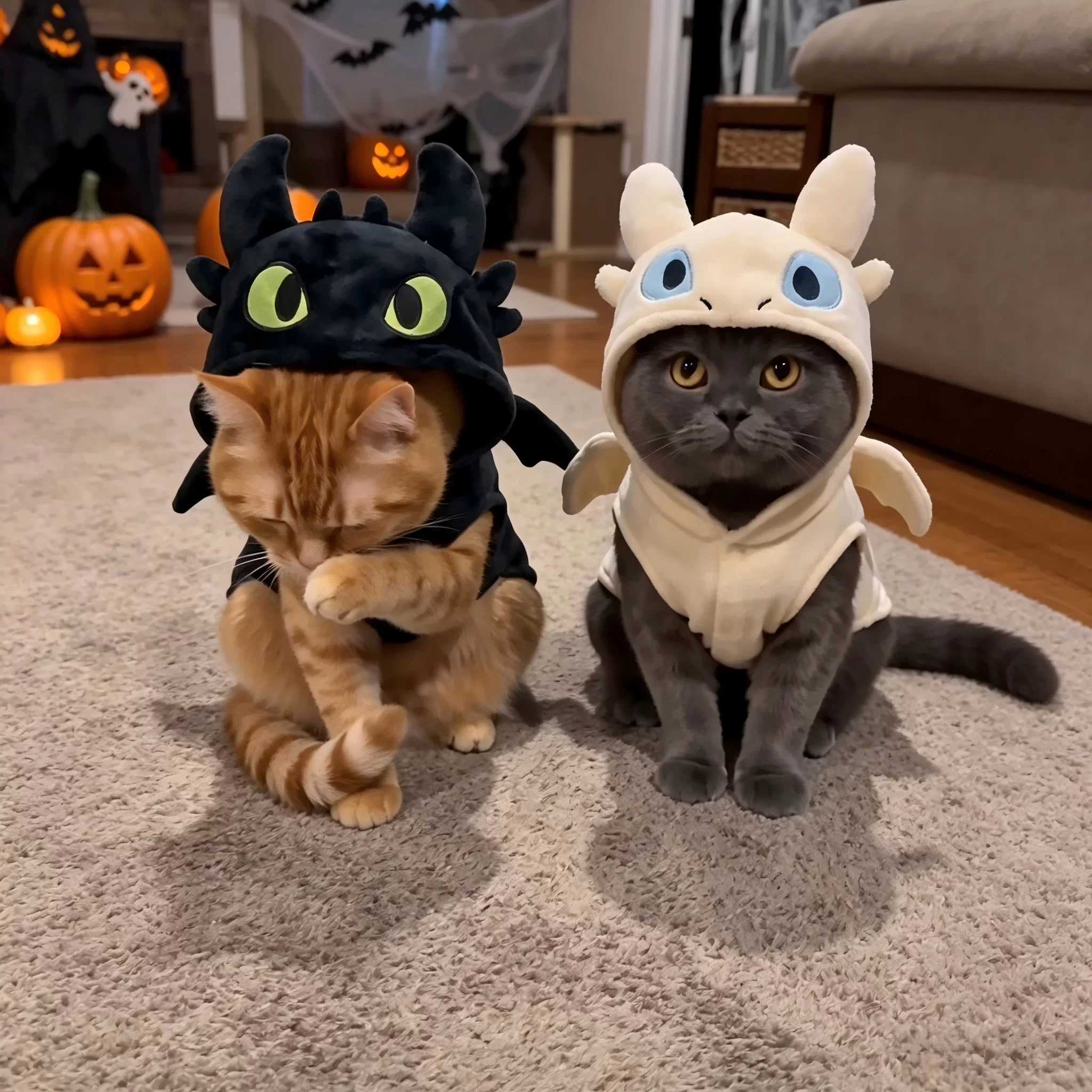 无牙仔宠物服防掉毛可爱猫咪衣服