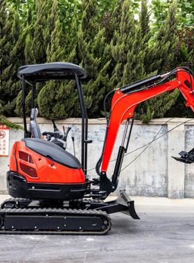 Hightop工厂无尾2.5吨小型挖掘机 出口欧洲园林农场建设施工钩机