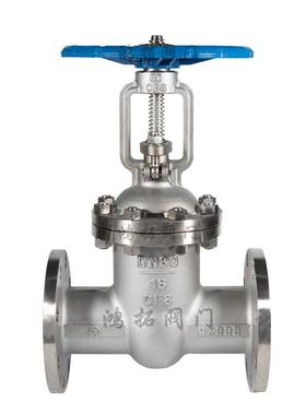 304316双向手轮不锈钢法兰闸阀Z41W-16P硬密封DN80国标耐高温阀门