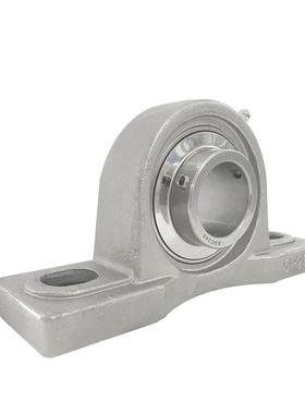 不锈钢轴承座固定座万向轴承支座SUCP204205206立式外球面轴承座