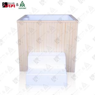 全木包围白杨压克力内胆冷水浴缸1人使用 户外工厂发货