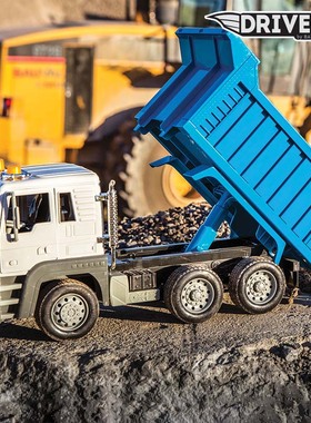 北美Driven自卸车装卸模型1 18儿童仿真玩具车工程车声光男孩礼物