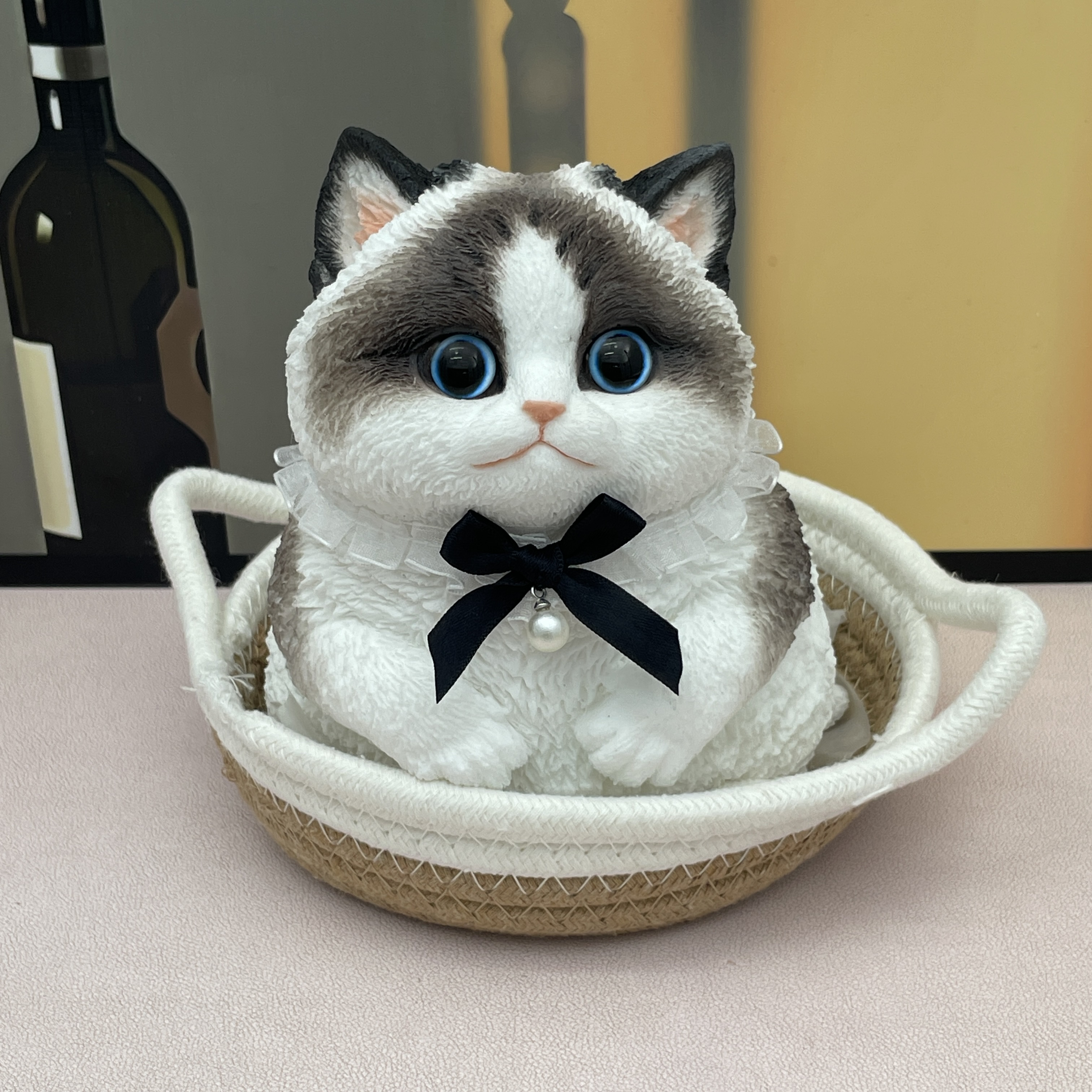仿真水感大猫咪捏捏乐无毒无味