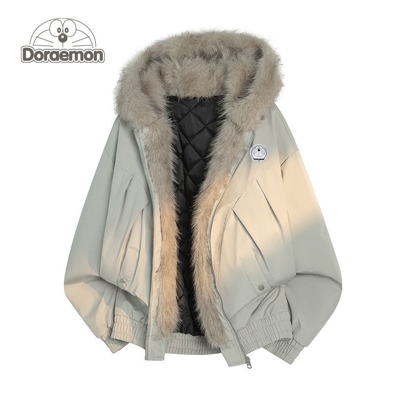 哆啦A梦座山雕棉服男冬季新款保暖加厚休闲