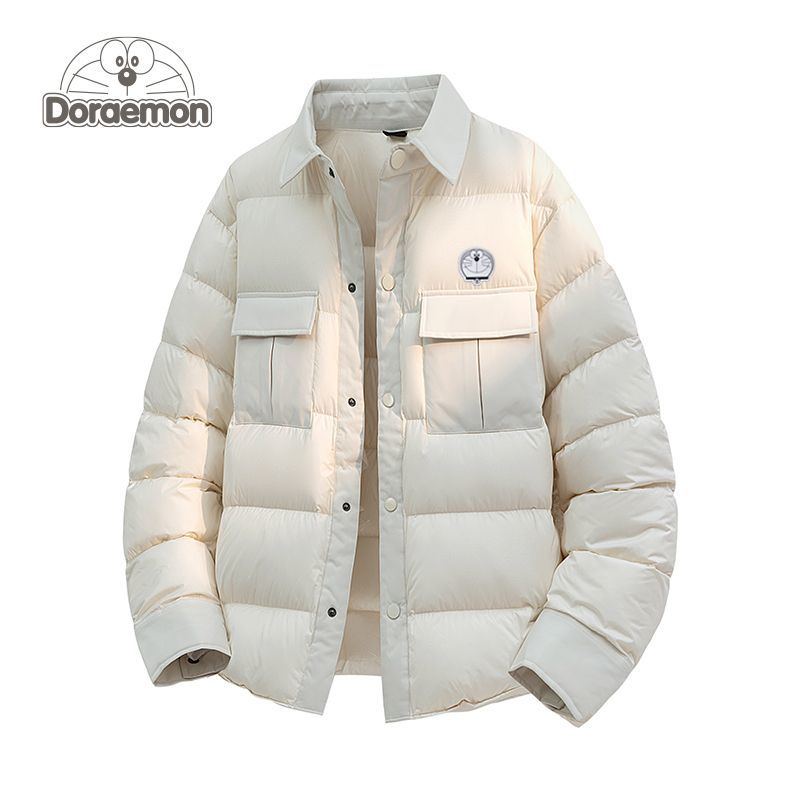 哆啦A梦美式轻薄90羽绒服男女冬季新款宽松