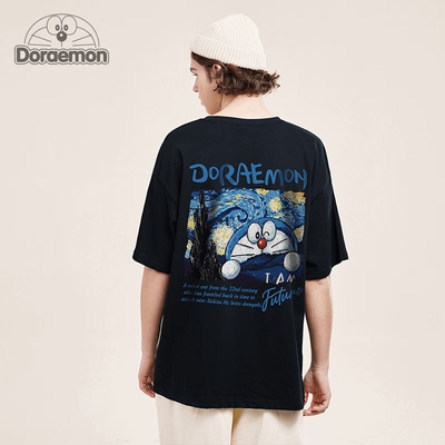 DORAEMON/哆啦A梦纯棉短袖t恤男