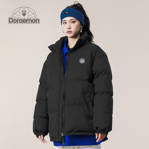 DORAEMON/哆啦A梦外套男女同款冬季棉衣情侣加厚面包棉袄立领棉服