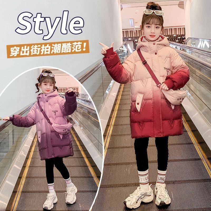 女童冬季棉服2025新款冬装中大儿童女孩棉衣棉袄加厚加绒洋气外套