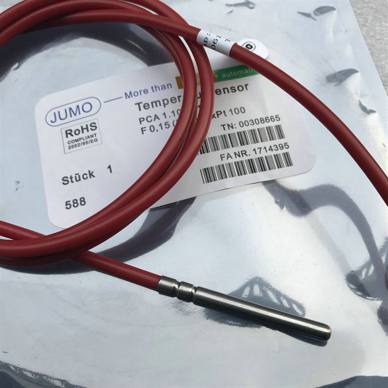 JUMO九茂PT100温度传感器PT1000铂热电阻 铂电阻X探头 防水型