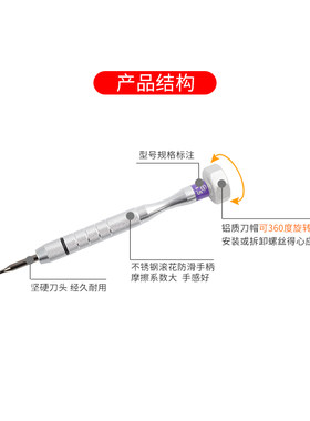 眼镜螺丝刀套装工具眼镜修理工具修眼镜套装7支 旋转底座使用方便
