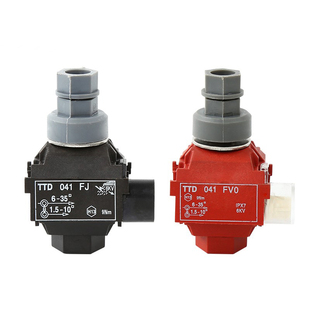 TTD绝缘穿刺线夹免剥线T型分线夹电缆接头TTD041FJ TTD041FV0紫铜