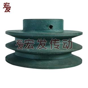 300 110 成品皮带轮A型双槽内孔19键槽6 165 100 180