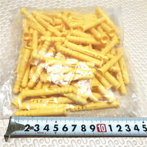 国标小黄鱼尼龙 塑料 膨胀管 6 8 10mm 膨胀螺栓 螺丝管涨塞 胶粒
