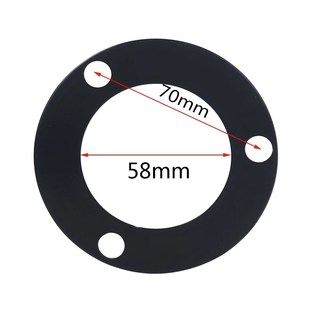 精度三孔法兰盘7.0小牛改装 九号M95N70升级碟刹车通用凹凸法兰