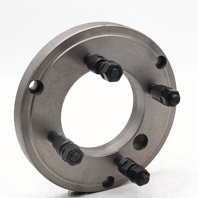 三/四爪车床卡盘C5/C6/C8/C11型法兰盘过渡盘M10/M12/M16螺丝包邮
