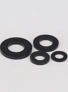 PA66黑色尼龙平垫圈绝缘塑料平垫片M2M2.5M3M4M5M6M8M10VM12M14M1