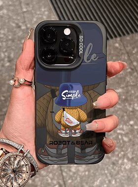 火凤豆豆爆款潮牌适用16苹果15手机壳新款高级感iPhone16promax保护套情侣15pro新品外壳13pm欧美女12日韩男