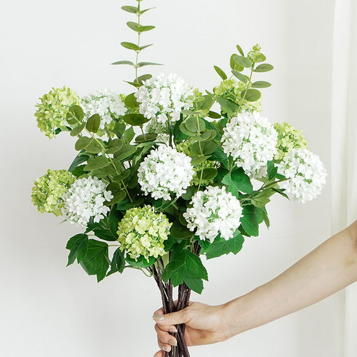 木绣球仿真花绿植插花装饰花艺