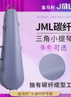 JML金马利碳纤维TT三角小提琴盒