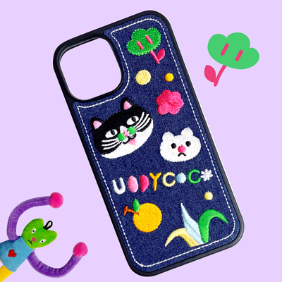 有蒂棵棵绣花手机壳苹果iPhone17