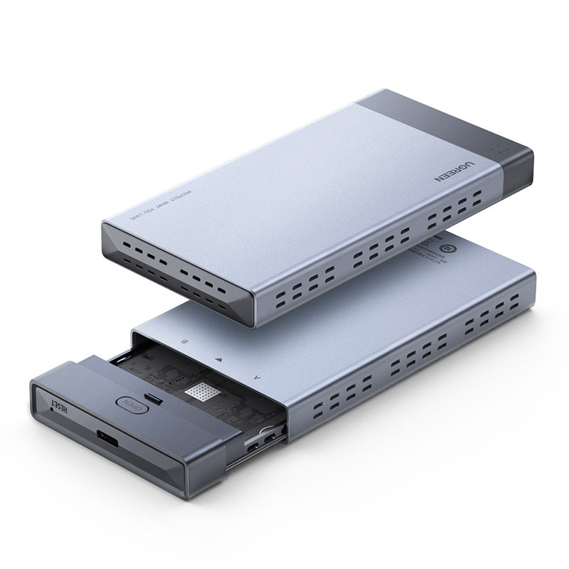 绿联m.2固态硬移动盘盒子多双盘位usb3.0/typec转sata雷电3阵列盒属于什么档次？