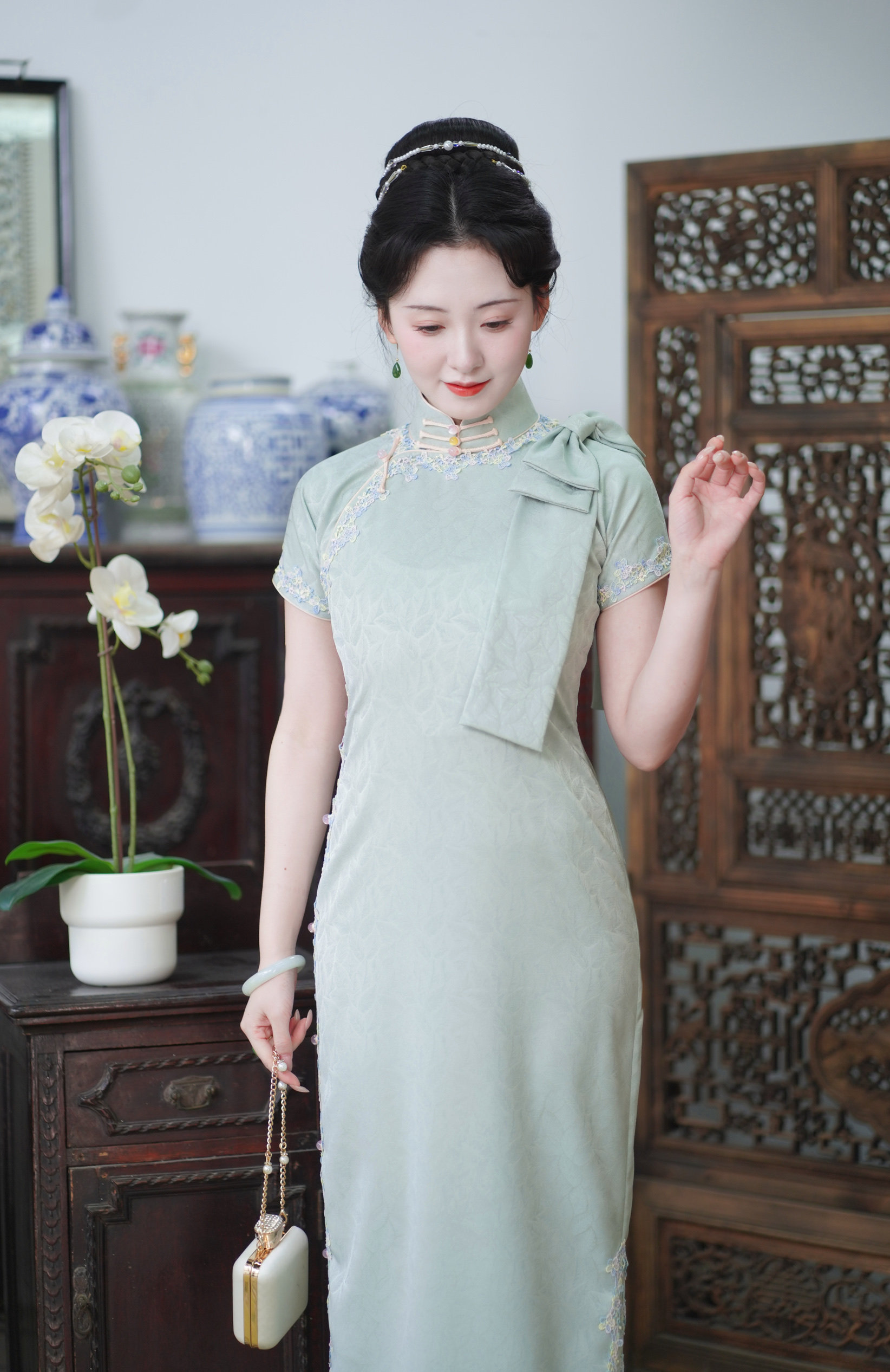 兰庭序｜甜美温柔年轻款少女改良旗袍