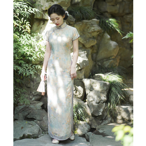时夏有风｜梦回故里2026春夏古法旗袍全开襟小个子连衣裙
