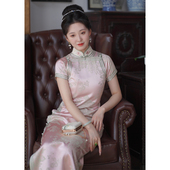 阑亭｜梦回故里旗袍女背背佳连衣裙夏款 日常可穿素雅裙2025年新款