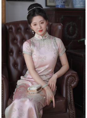 阑亭｜梦回故里旗袍女背背佳连衣裙夏款日常可穿素雅裙2025年新款