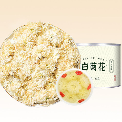 白菊花茶30g罐装正宗花茶