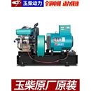 30千瓦柴油发电机组220v 15KW20 玉柴动力 380V单三相单缸水冷