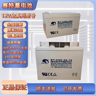 赛特蓄电池BT—12V5.0AH7AH17AH24AH38AH12AH消防主机监控电梯