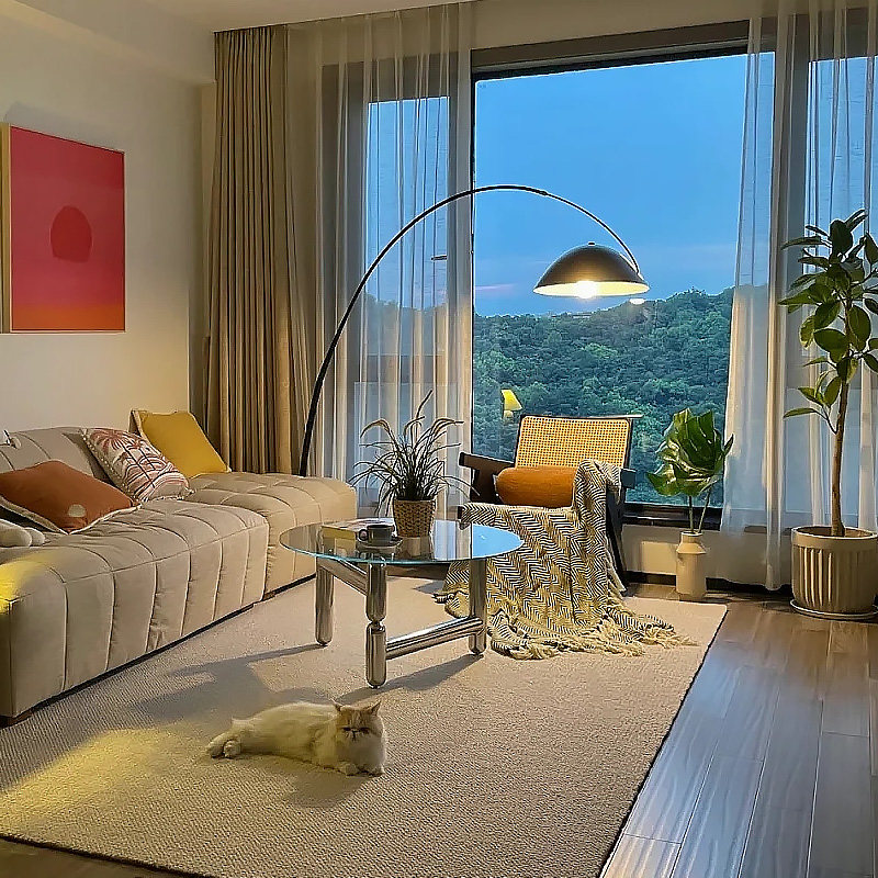 钓鱼灯落地灯轻奢客厅沙发旁高级设计感卧室北欧创意智能立式台灯