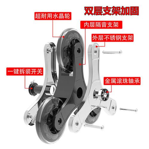 爬楼梯三角轮橡胶耐磨