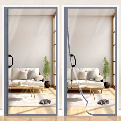 空调门帘隔断帘防走冷气透明隔热